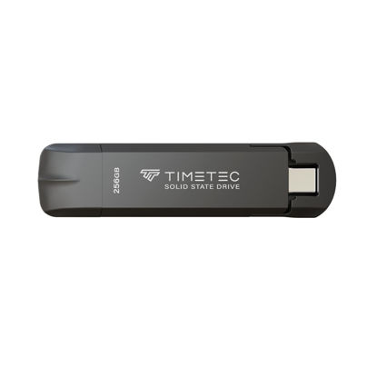 Picture of Timetec 256GB Pro Portable USB 3.2 Gen 2 Type-C/Type-A SSD Read Speed 1000MB/s Solid State Drive Stick