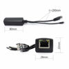 Picture of ANVISION 4-Pack 5V PoE Splitter, 48V to 5V 2.4A Adapter with Micro USB Plug, IEEE 802.3af Compliant, for IP Camera, Tablets, Dropcam or Raspberry Pi and more, AV-PS05-1