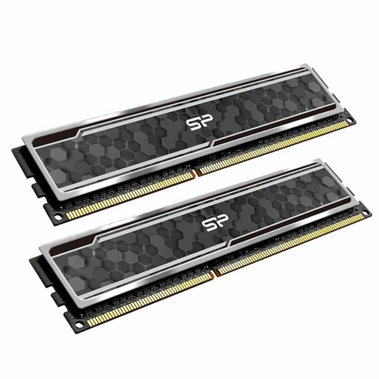 Picture of Silicon Power Value Gaming DDR4 RAM 16GB (2x8GB) 3200MHz (PC4 25600) CL16 1.35V Desktop Memory Module with Heatsink Camouflage Grey SP016GXLZU320BDAJ5