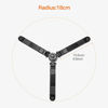 Picture of Koolehaoda Mini Tripod,Universal 3 Legs Monopod Base Stand Unipod Support with 3/8" Screw for Monopods Ballhead - KM3