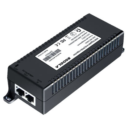 Picture of SODOLA POE Injector,30W Gigabit Power Over Ethernet PoE+ Injector Adapter | Convert Non-PoE to PoE Adapter |10/100/1000Mbps RJ-45 | 802.3 af/at | Plug & Play | up to 100 Meters (325 Feet)