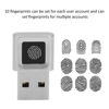 Picture of USB Fingerprint Reader, for Win 10/11 32/64 bits, Security Key Biometric Fingerprint Scanner, 360 Degree Touch Fast Matching, for Laptop PC Computer