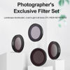 Picture of TELESIN Lens Filter Kit for Insta360 Go2 Go3 Action Camera, 4-Pack CPL ND8 ND16 ND32 Neutral Density Polarizing Polarizer Filter Set Lens Protector for Insta 360 go 2 go 3 Accessories