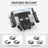 Picture of Neewer Mount Bracket SSD Holder with Cold Shoe Cable Clamp, 1.6"-2.6" for Samsung T5 T7 SSD SanDisk Compatible with SmallRig Cage for BMPCC 4K 6K Compatible with iPhone 15 Pro Max Phone Cage, UA035