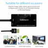 Picture of CableDeconn Multiport 4-in-1 HDMI to HDMI DVI 4K VGA Adapter Cable with Audio Output Adapter Converter (Black)