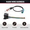 Picture of RED WOLF Stereo Wiring Harness w/Fakra Antenna Adapter for BMW 3/5, Volkswagen 2004-2015, Audi 2002-2010 Mercedes-Benz 2007-2015 Mount on Aftermarket Radio CD Player Wire Cable Kit