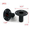 Picture of T Tulead Speaker Mount Stand Top Bracket 4.21"×3.15" Speaker Cabinet Pole Mount Speaker Stand Mounts Pack of 2