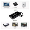 Picture of CABLEDECONN Multiport 4-in-1 HDMI to HDMI/DVI/VGA Adapter Cable with Audio Output Converter (Black)