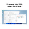 Picture of YEY External USB 3.5-inch USB Floppy Disk Reader 1.44 MB FDD Portable Floppy Disk for PC Laptops Windows/XP/7/8/10/11 Plug and Play, also for iMac and MacBook Pro (Black)