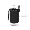 Picture of PATIKIL Camera Lens Bag, 2 Pcs 3.3" IDx5.5 H Drawstring Lens Pouch with Thick Protective Neoprene, Lens Case for DSLR Camera Lens, Water Coffee Cups Black