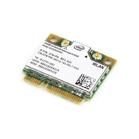 Picture of Intel Centrino Wireless-N 6230 WLAN BT Bluetooth Mini PCI-e Half Size Card 62230AGHRU Dual-stream (2x2) Dual-band (2.4 GHz /5.0 GHz) 802.11a/b/g 54 Mbps