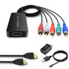 Picture of Dingsun HDMI to Component Converter HDMI to YPbPr Component RGB + R/L Audio Adapter Support 720/1080P, HDMI Converter for Apple TV, PS3/PS4, WII, Xbox, Fire Stick, Roku, DVD Players ect.