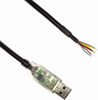 Picture of EZSync FTDI USB to RS232 Serial Adapter Cable with TX/RX LEDs, Wire End, 6 feet, USB-RS232-WE Compatible, Windows 10 Supported, EZSync728