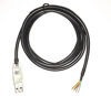 Picture of EZSync FTDI USB to RS232 Serial Adapter Cable with TX/RX LEDs, Wire End, 6 feet, USB-RS232-WE Compatible, Windows 10 Supported, EZSync728