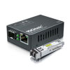 Picture of 10Gtek [Mini Size] Gigabit Ethernet Media Converter, MultiMode Dual LC Fiber to Ethernet RJ45 Converter for 10/100/1000Base-Tx to 1000Base-SX(with a SFP MMF 850-nm Module), UL Certified, up to 550-m