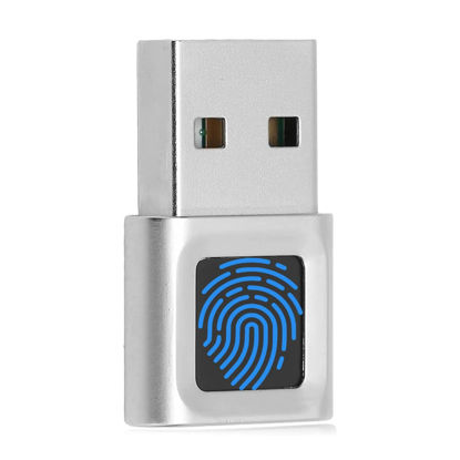 Picture of Yoidesu USB Fingerprint Reader 360 Degrees Touch Fast Matching High Sensitivity Hello Fingerprint Reader, 10 Fingerprints, Auto Improvement, Fast Login, Small Size for Win Laptop Computer