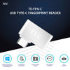 Picture of TEC Type-C Fingerprint Reader for Windows 10 Hello, TEC TE-FPA-C Bio-Metric Fingerprint Scanner PC Dongle for Password-Free and File Encryption, 360° Touch Speedy Matching Security Key