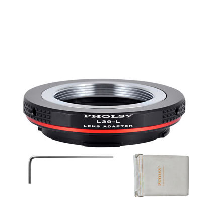 Picture of PHOLSY Lens Mount Adapter L39 to L Compatible with Leica M39 (L39 LTM 39mm) Mount Lens to Leica L Mount Camera Body Compatible with Leica SL2, SL2-S, CL, TL2, Lumix S5, S1, BS1H, Sigma fp, fp L