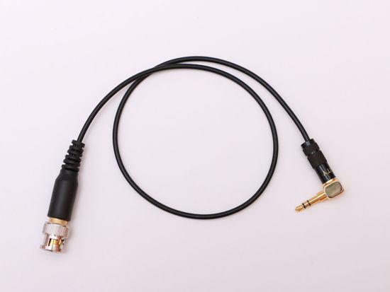 Picture of Angled 3.5mm to BNC Time Code TC Sync Cable for Tentacle Sync