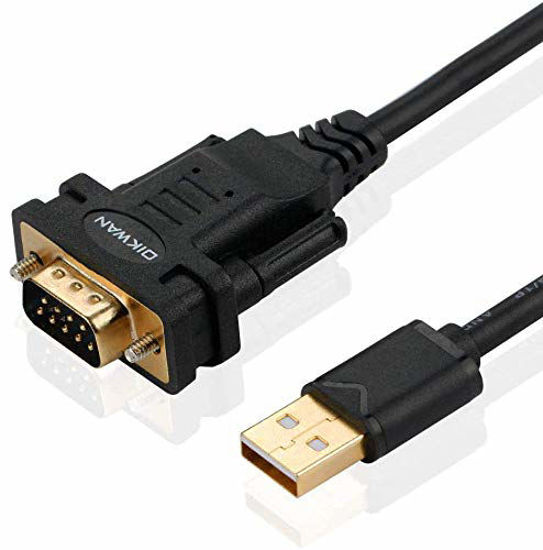 Picture of OIKWAN USB to RS232, USB Serial Adapter with FTDI Chipset,USB 2.0 to Male DB9 Serial Cable for Windows 11,10, 8, 7, Vista, XP, 2000, Linux and Mac OS(6ft)…