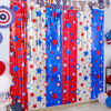 Picture of LOLStar 4th of July Decorations, Red White Blue 3 Pack America Star Tinsel Foil Fringe Curtains, Photo Booth Prop Streamer Backdrop for Independence Day, Memorial Day, Labor Day, Patriotic Party