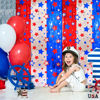 Picture of LOLStar 4th of July Decorations, Red White Blue 3 Pack America Star Tinsel Foil Fringe Curtains, Photo Booth Prop Streamer Backdrop for Independence Day, Memorial Day, Labor Day, Patriotic Party