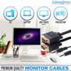 Picture of Cables Direct Online 25FT SVGA + Audio Monitor Cable - Male to Male VGA to VGA 1080P for PC, Projector, Laptop, TV