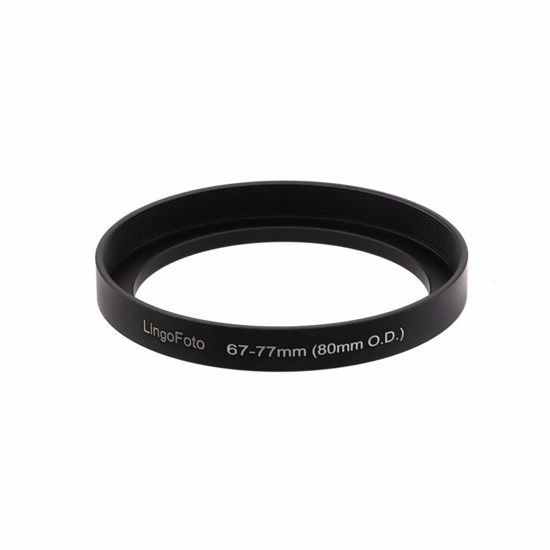 Picture of Front Step Up Ring 67mm to 80mm Lens Matte Box Adapter O.D,67mm Lens Adapter Ring to 77mm Lens Filters/Lens Cap LingoFoto