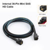 Picture of CableCreation Internal Mini SAS HD Cable 1.6FT Mini SAS SFF-8643 to SFF-8643 Cable 12Gbps