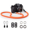 Picture of VOVMOEYA Camera Strap Rope,Camera Neck Strap Shoulder Strap for Fujifilm X100VI X100V XS20 XT5 for A6000 A6100 A6400 A6700 A7IV for Canon EOS R6 R10 for Nikon Zf Z5 Z30 - Orange