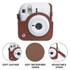 Picture of wogozan Protective Case for Fujifilm Instax Mini 12 Instant Camera - With Light-sensitive Holes, Lower Right Lens Fit, Specially Designed for Mini 12 Camera - Brown