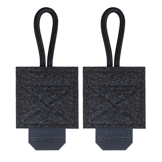 Picture of NEXT STATION 2PCS Radio Mic Holder Law Enforcement with Hook Panel Keeps Radio Mic Secure and Flexible,Suitable for Police Vest/Uniforms/Shirt Accessories