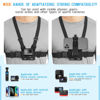 Picture of Mobile Phone Chest Strap Mount GoPro Chest Harness Holder for VLOG/POV, with iPhone 13 12 11 Pro Max Plus,Samsung,GoPro Hero 9, 8, 7, 6, 5,OSMO Action, AKASO,Action Camera and Cell Phones (4 to 7in)