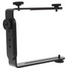 Picture of SOLUSTRE Dual L Shape Camera Flash Bracket L-Shaped Metal Camera Bracket Holder Flash Hot Shoe Mount L-Bracket Handheld Stabilizer Bracket for DSLR Camera