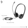 Picture of HP Wired Mic Headset w/Microphone for PC (3.5mm Stereo Connector)