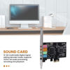 Picture of ziaoou 5.1 Internal Sound Card for Windows 10 with Low Profile Bracket, 3D Stereo PCI-E, CMI8738 Chip 32/64 Bit Sound Card PCI, 500154344