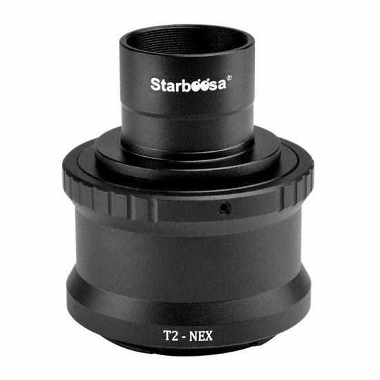 Picture of Starboosa T2-Ring & M42 to 1.25" Telescope T Adapter - for Sony NEX-3 NEX-5 NEX-6 NEX-7 5R VG40 A7R II A6300 A6000 Etc