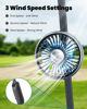 Picture of ICARMOUNT Portable Golf Cart Fan, USB Powered Fan for EZGO/Yamaha/Club Car, 3-Speed Set, 360-degree Rotatable, Magnetic Mount Base, for Golfing, Camping and Traveling, USB Interface