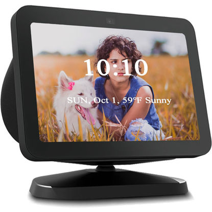 Picture of Adjustable Stand for All-new Echo Show 8 (3rd Gen, 2023 release), Smart Display Magnetic Stand Mount Compatible with Echo Show 8 (3rd Gen), with 360 Degree Rotation Tilt and Anti-Slip Base (Black)