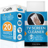 Picture of iCloth XL Electronic Wipes for TV Screens & Monitors - 20ct, Quick-Dry, Safe on Flat-Screen TVs & Smart TV Accessories, Efficient Cleaning for Large Displays