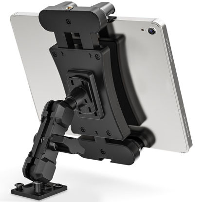 Picture of JUBOR Car Tablet Holder, Heavy Duty Drill Base Tablet Mount for Truck, Car, Dashboard, iPad Mount Truck Compatible with All 4.7" - 13.5" iPad Pro/Mini/Air Kindle Fire Tablets and Phone.