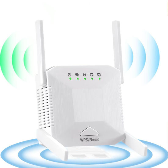 Picture of WiFi Extender WiFi Signal Amplifier,WiFi Extender, 4 Antennas, 2 LAN Ports, WiFi Repeater,Router and AP Mode, 200 Square Meters of WiFi Coverage,Suitable for Home and Outdoor