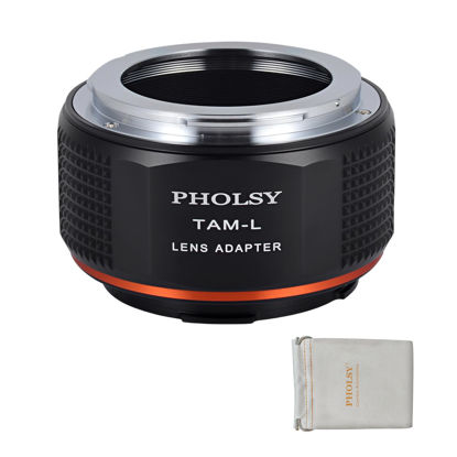 Picture of PHOLSY Lens Mount Adapter Tamron to L Compatible with Tamron ADAPTALL-2 Mount Lens to Leica L Mount Camera Body Compatible with Leica SL2, SL2-S, CL, TL2, Lumix S5, S1, BS1H, Sigma fp, fp L