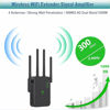 Picture of WiFi Repeater,2024 Upgraded WiFi Extender Signal Amplifier,4 Antennas,WAN & LAN Ports,Internet Wifi Booster Extender,Wifi Range 12880 sq.ft & 100 Devices,wireless router extender for Offices and Home