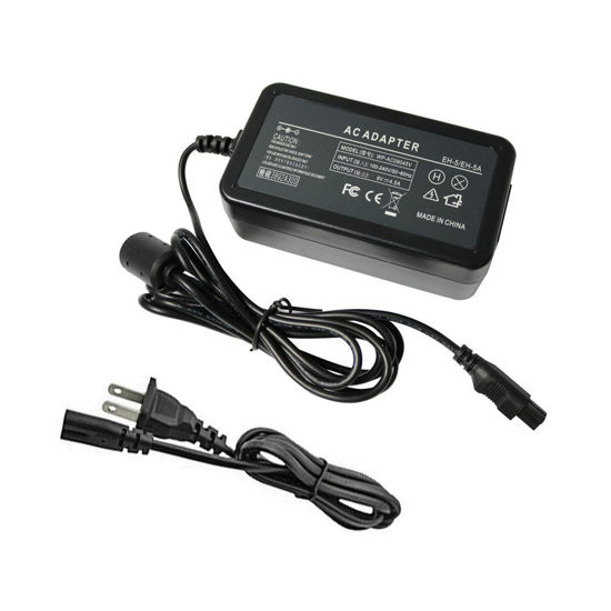 Picture of Camera AC Power Adapter for Nikon D90 D80 D70 D70S D100 D300 D300S D700, Replacement for EH-5 EH-5A EH-5B, US Plug