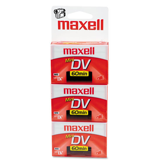 Picture of Maxell 298016 Premium Grade Mini DV Video Cassette, 60 Minutes