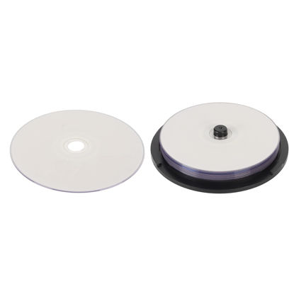 Picture of DVD R Blank Disc, Sturdy PC Blank DVD R Recordable 4.7GB Capacity Widely Compatible 16X High Speed for Office (10PCS)