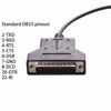 Picture of 5FT USB to RS232 DB25 Serial Adapter Cable for Barcoder Printer Scanner, CP2102 Chip Inside