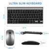 Picture of Wireless Keyboard and Mouse Combo, Compact Quiet Wireless Keyboard and Mouse Set 2.4G Ultra-Thin Sleek Design for Windows, Computer, Desktop, PC, Notebook, Laptop (GHKM03)