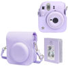 Picture of wogozan Protective Case for Fujifilm Instax Mini 12 Instant Camera - With Light-sensitive Holes, Lower Right Lens Fit, Specially Designed for Mini 12 Camera (Lilac Purple)